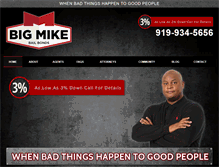 Tablet Screenshot of bigmikebailbonds.com